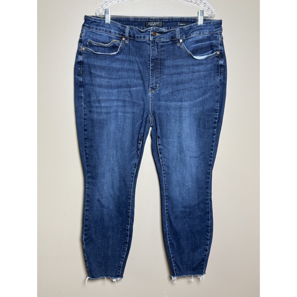 Judy Blue Skinny Jeans Womens 22W Dark Wash Excellent Condition